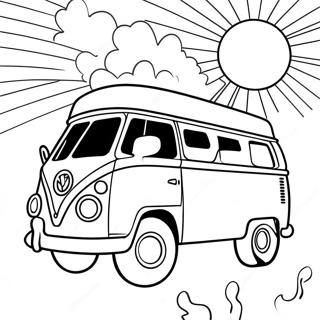 Groovy Hippie Van Coloring Page 23922-19218