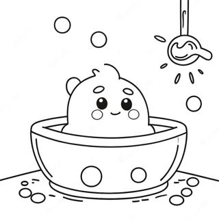 Bubble Skincare Coloring Pages