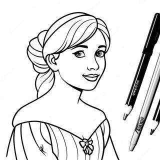 Anastasia Coloring Page 23931-19224