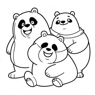 We Bare Bears Coloring Page 23961-19250