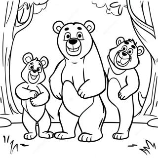 Brother Bear And Friends Coloring Page 23972-19257