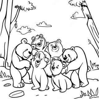 Brother Bear And Friends Coloring Page 23972-19258