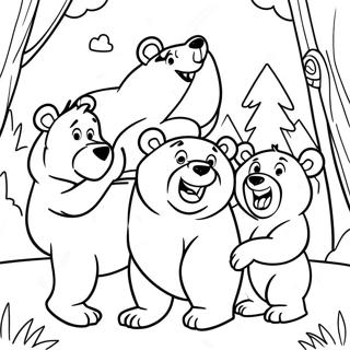 Brother Bear And Friends Coloring Page 23972-19259