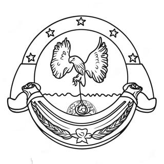 El Salvador Flag Coloring Page 23981-19263