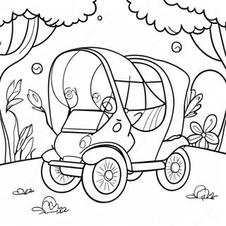 Garten Of Banban 4 Buggy Huggy Coloring Page 24001-19275