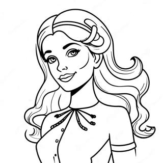 Daphne In Stylish Outfit Coloring Page 24032-19305