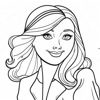 Daphne In Stylish Outfit Coloring Page 24032-19306