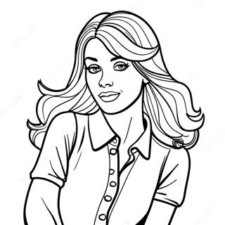 Daphne In Stylish Outfit Coloring Page 24032-19308