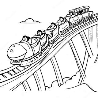 Roller Coaster Adventure Coloring Page 24041-19309