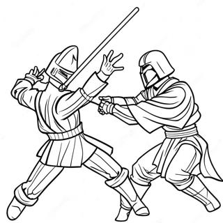 Lightsaber Coloring Pages