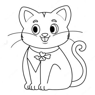 Cat Valentine Coloring Pages