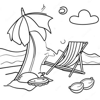 Preppy Summer Coloring Pages