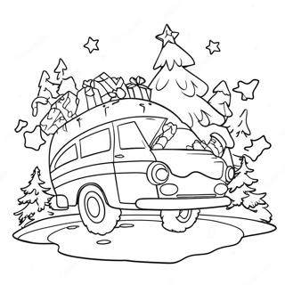 Christmas Vacation Coloring Pages