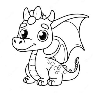 Cute Dragon Coloring Pages