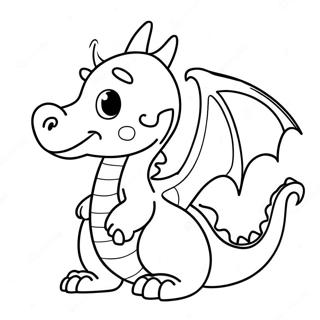 Cute Dragon Coloring Page 24121-19374