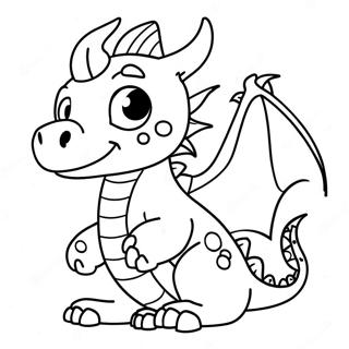 Cute Dragon Coloring Page 24121-19375