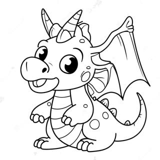 Cute Dragon Coloring Page 24121-19376