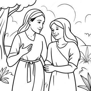 Ruth And Naomi Coloring Pages