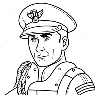 Brave Marine Soldier Coloring Page 24162-19406