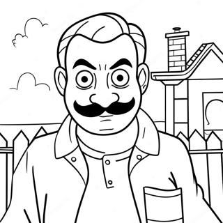 Hello Neighbor Coloring Page 24171-19417