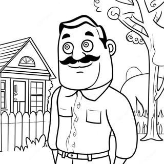 Hello Neighbor Coloring Page 24171-19420