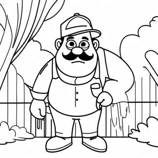 Hello Neighbor Sneaky Character Coloring Page 24172-19416