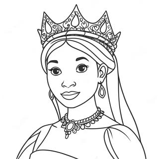 Black Princess Coloring Page 24191-19431