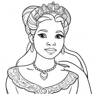 Black Princess Coloring Page 24191-19432