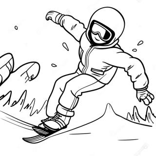 Snowboarding Coloring Pages