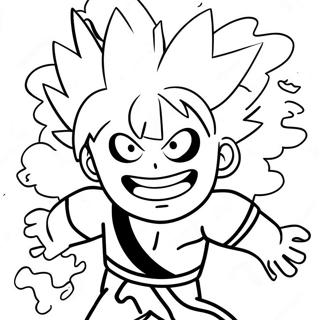 Explosive Bakugo Action Coloring Page 24212-19449