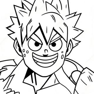 Explosive Bakugo Action Coloring Page 24212-19451