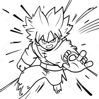 Explosive Bakugo Action Coloring Page 24212-19452