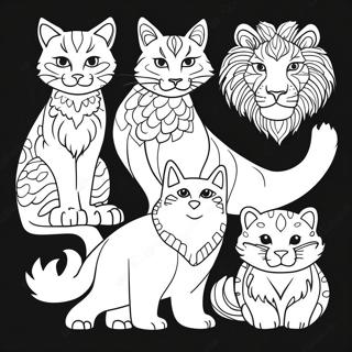 Black Background Coloring Pages