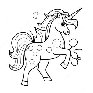 Connect The Dots Magical Unicorn Coloring Page 2422-1981