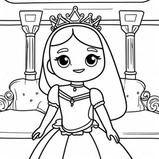 Elegant Princess In Roblox Royale High Coloring Page 24232-19465