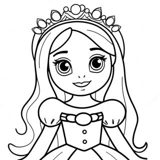 Elegant Princess In Roblox Royale High Coloring Page 24232-19467