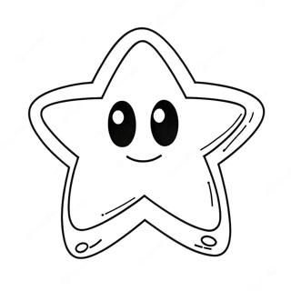 Shiny Mario Star Coloring Page 24242-19475