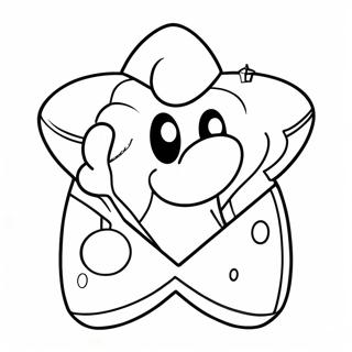 Shiny Mario Star Coloring Page 24242-19476