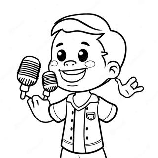 Lil Baby Singing On Stage Coloring Page 24292-19511