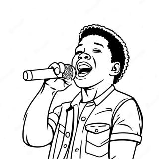 Lil Baby Singing On Stage Coloring Page 24292-19512