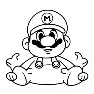 Cappy Mario With A Happy Expression Coloring Page 24312-19526