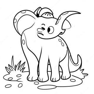 Fun Tracing Animals Coloring Page 2432-1989