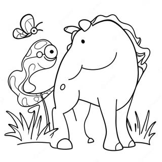 Fun Tracing Animals Coloring Page 2432-1992