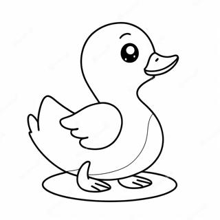 Paper Duck Coloring Pages