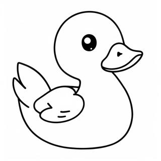 Cute Paper Duck Coloring Page 24341-19546