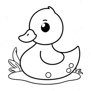 Cute Paper Duck Coloring Page 24341-19548