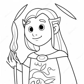 Nimona With Magical Powers Coloring Page 24352-19557