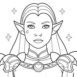 Nimona With Magical Powers Coloring Page 24352-19558