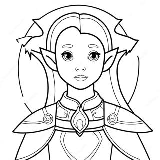 Nimona With Magical Powers Coloring Page 24352-19559