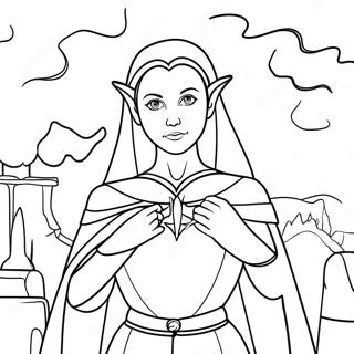 Nimona With Magical Powers Coloring Page 24352-19560